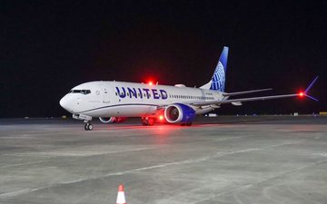 Os voos serão operados pelo Boeing 737 MAX 8, para até 166 passageiros - United Airlines/Divulgação