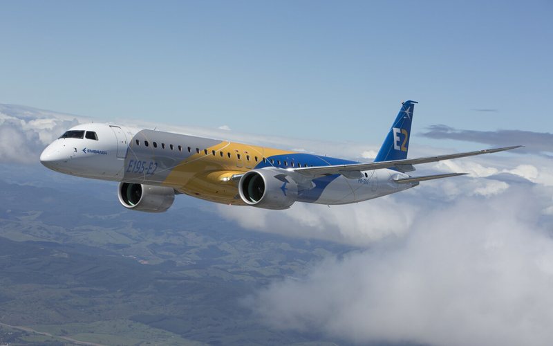 Embraer E195-E2 está sendo avaliado pelo grupo europeu - Divulgação