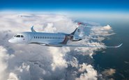 Falcon 10X é a aposta da Dassault para o mercado de aviões de ultralongo alcance e cabine larga - Dassault